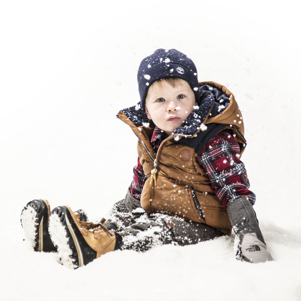 Bota Neve Crianças - Timberland Toddler Chillberg Impermeavel - IMRFE0654 - Marrom/Pretas